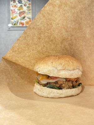   at Veggie Junkies Burger in Kobe