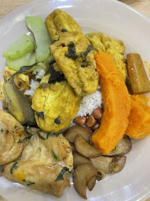 Mixed plate  #Veganuary at Thiện Đức in Hanoi