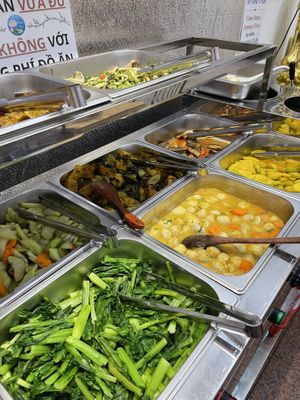 Lovely equipped: they will heat it up if cold  #Veganuary at Thiện Đức in Hanoi