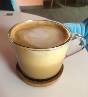 Cappuccino with oat milk #Veganuary at Ninna Homemade Bakery in Dubai