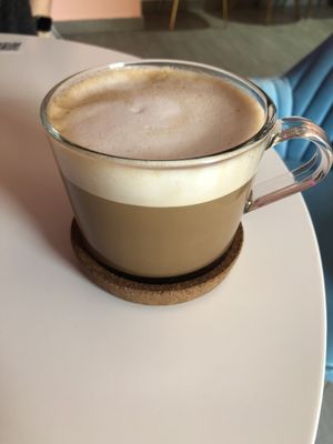 Mocha with oat milk  #Veganuary at Ninna Homemade Bakery in Dubai