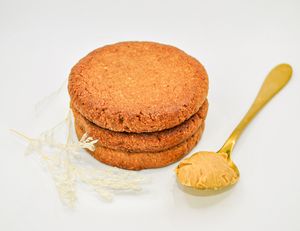 Sugar and gluten free peanut butter cookies with almond flour at Ninna Homemade Bakery in Dubai