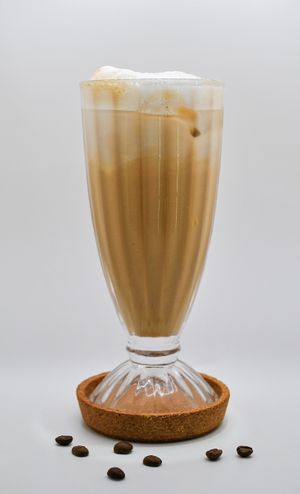 Iced latte with coconut, oat, soya or almond milk! at Ninna Homemade Bakery in Dubai