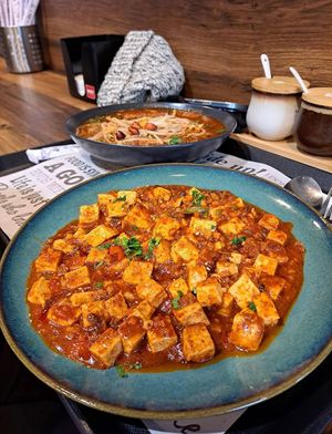 Vegan麻婆豆腐 at Happy Veggie - 天街素食 in Budapest