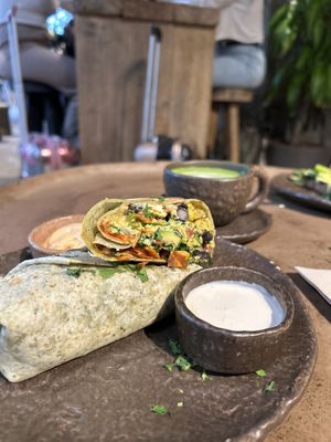 Scrambled tofu borito  at Honest Greens - Las Ramblas in Barcelona