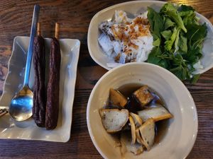 Bánh cuốn, nem lụi at Chay Vỉa Hè in Hanoi