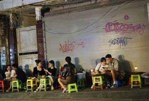   at Chay Vỉa Hè in Hanoi