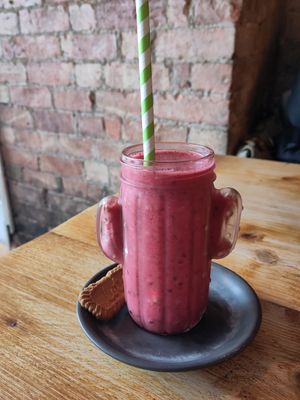 Berry smoothie at Orso in Leicester
