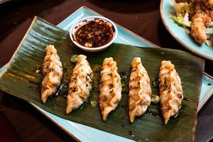Tofu Veg Gyozas at Nasi Lemak - Scarlet Door in Stockport