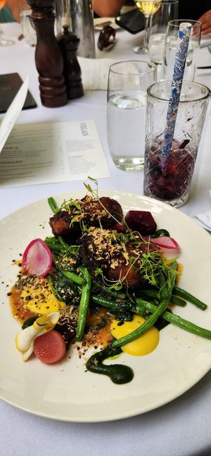 Caramelized Onions & Potato Rosti at Mission Estate Restaurant in Napier