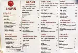Menu (2024) at Omusubi Café in Geneva