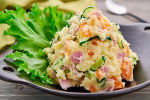 japanese potato salad  at Local Shibuya in Tokyo