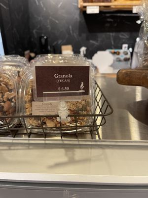 vegan granola   at Breka Bakery & Cafe - Bute St in Vancouver
