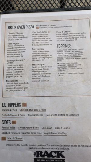  at The Rack BBQ in Carrabassett Valley