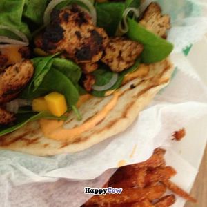 blackened vegan chik'n  at The Cutting Edge Cafe in Chesapeake