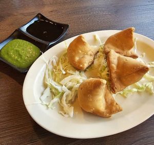 Veg Samosas. Pass on these. at Everest Chilli Pepper in Roseville