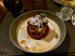 Smoked pumpkin at Smoke & Bitters in Dikwella