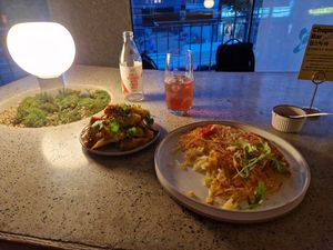 Carbs on Carbs + Spicy Cucumber Tofu Salad at Ggulggeok House - 꿀꺽하우스 in Busan