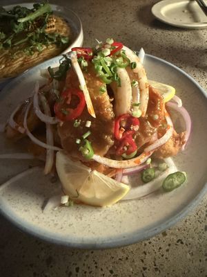 Chili fried tofu   at Ggulggeok House - 꿀꺽하우스 in Busan