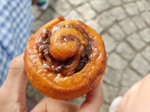 Hazelnut roll (vegan) at Mamacoffee - Jiřího z Poděbrad  in Prague