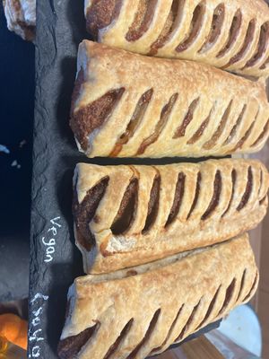 Vegan sausage rolls  at Snowdrop Coffee Shop in Norwich