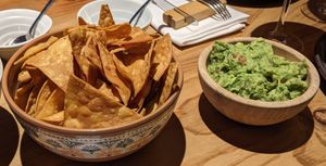 Guacamole with nachos at Frida in Tarragona