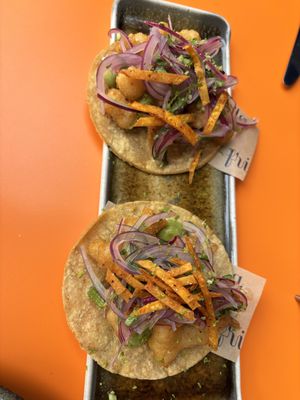 Cauliflower tacos  at Frida in Tarragona