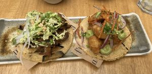 Taco with cauliflower and Aubergine.🍆   at Frida in Tarragona