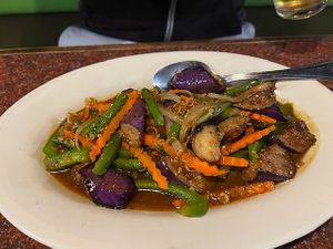 Spicy eggplant at Royal YUM in Denton