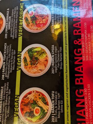 Menu #Veganuary at Noodle Fan - Rudolfplatz in Cologne