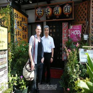 August 2011 Simon in Kinshicho at It's Vegetable in Tokyo