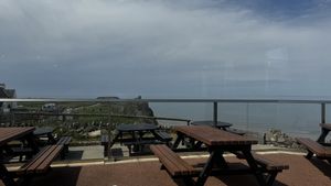 View from table 5  at Helvetia  in Swansea