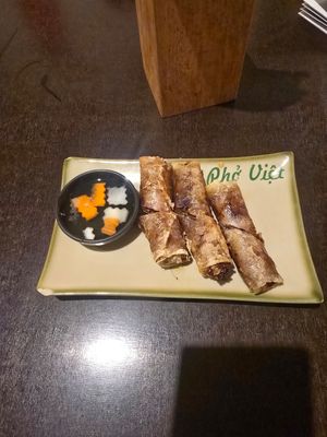 Vegan spring rolls at Phở Việt in Grafenwoehr