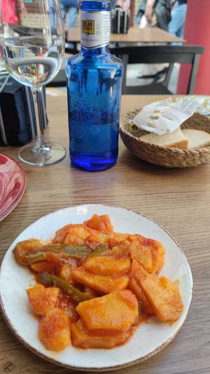 patatas con tomate at Toro Tapas Ronda in Ronda