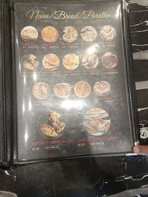 Menu at Khan Jee Restoran 1 in Kuala Lumpur
