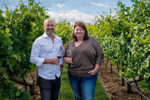 pinot Noir sparkling wine at EvenFall Wines  in Legana