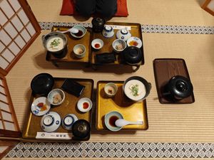 Shojin Ryori for breakfast at Fukuchiin - 福智院 in Wakayama