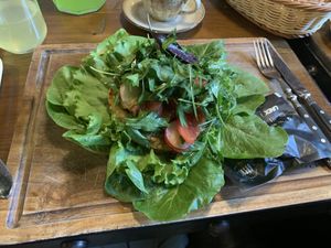 Vegan burger  at Gosht in Tashkent