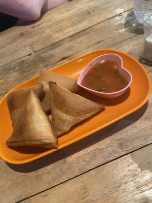 Samosa  at Bambu - A Taste Of Burma in Koh Tao
