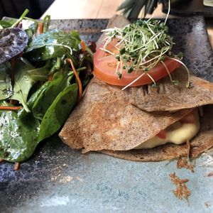 Crêpe de sarrasin salée at Invitation V in Montreal