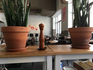 View of the restaurant from our table at Invitation V in Montreal