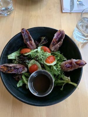 Spring rolls at Invitation V in Montreal