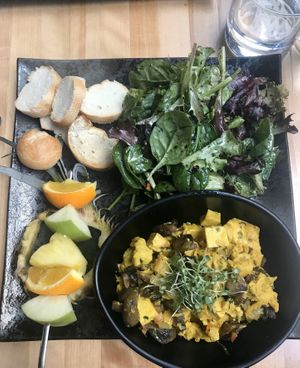 Tofu brouillé  at Invitation V in Montreal