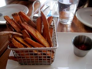 Sweet potato fries at Invitation V in Montreal