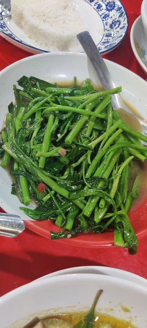 Water spinach at Welcome ThaiFood in Bangkok