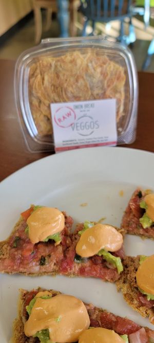 Onion chips at Veggos Green Cuisine in Lake Forest
