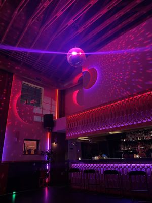 The atmosphere   at Flamingo Cocktail Club in Nashville