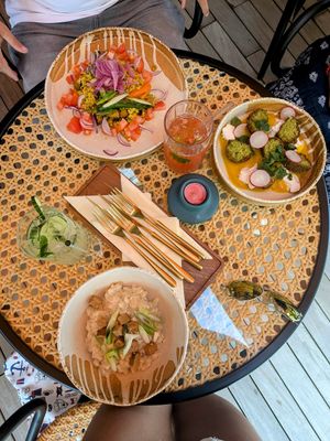 Plov 🍚 falafel 🧆 and halusky 🥣 at Lemberg Bistro in Zvolen