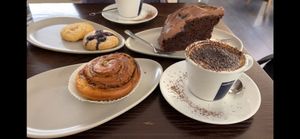 Everything in this photo is vegan at Crema & Cioccolato in Bari