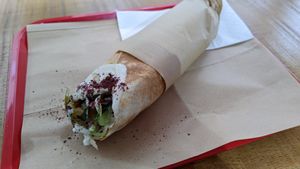 Falafel wrap at Aydo in Antwerpen